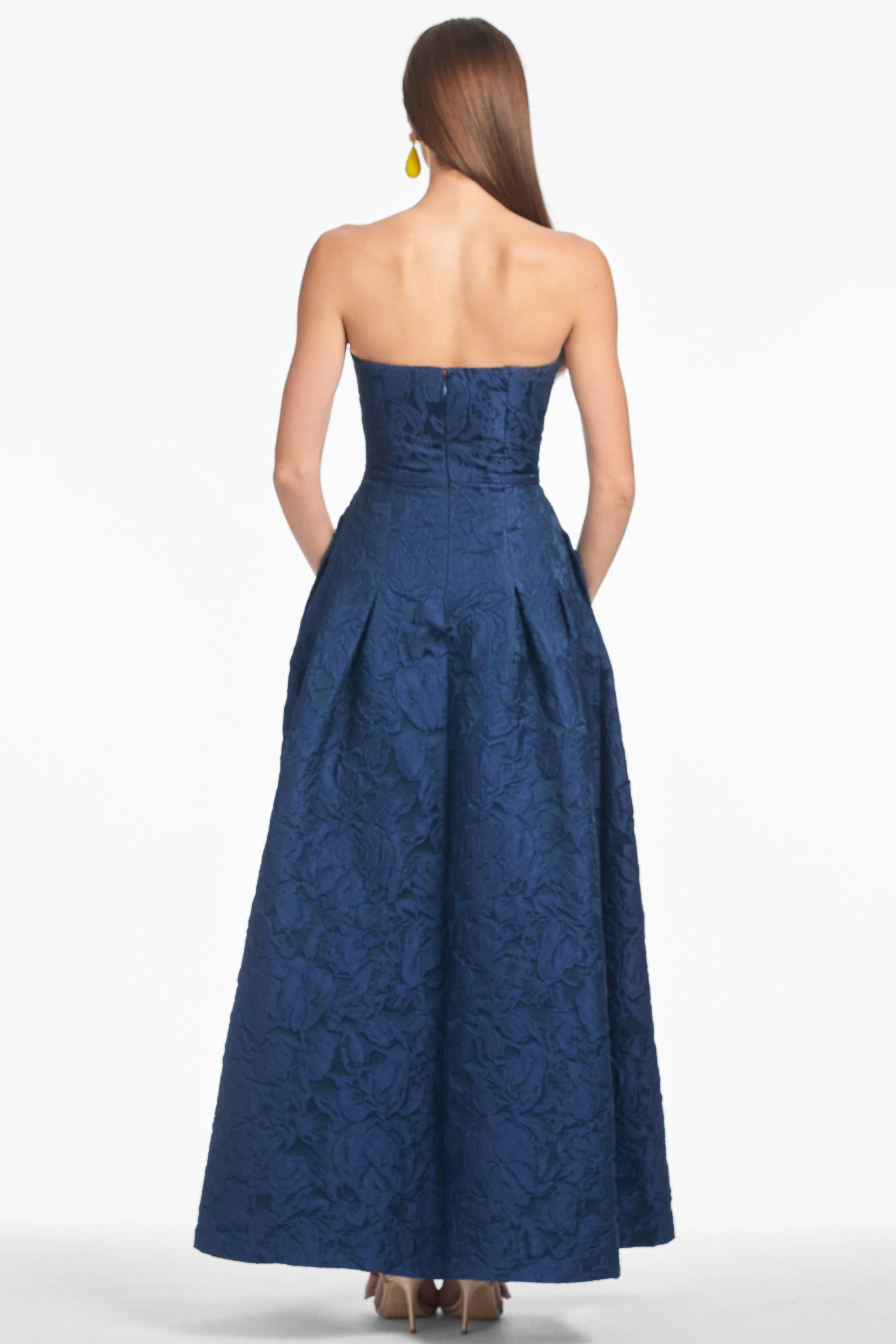 Sachin & Babi Belle Gown in Midnight - Image 6