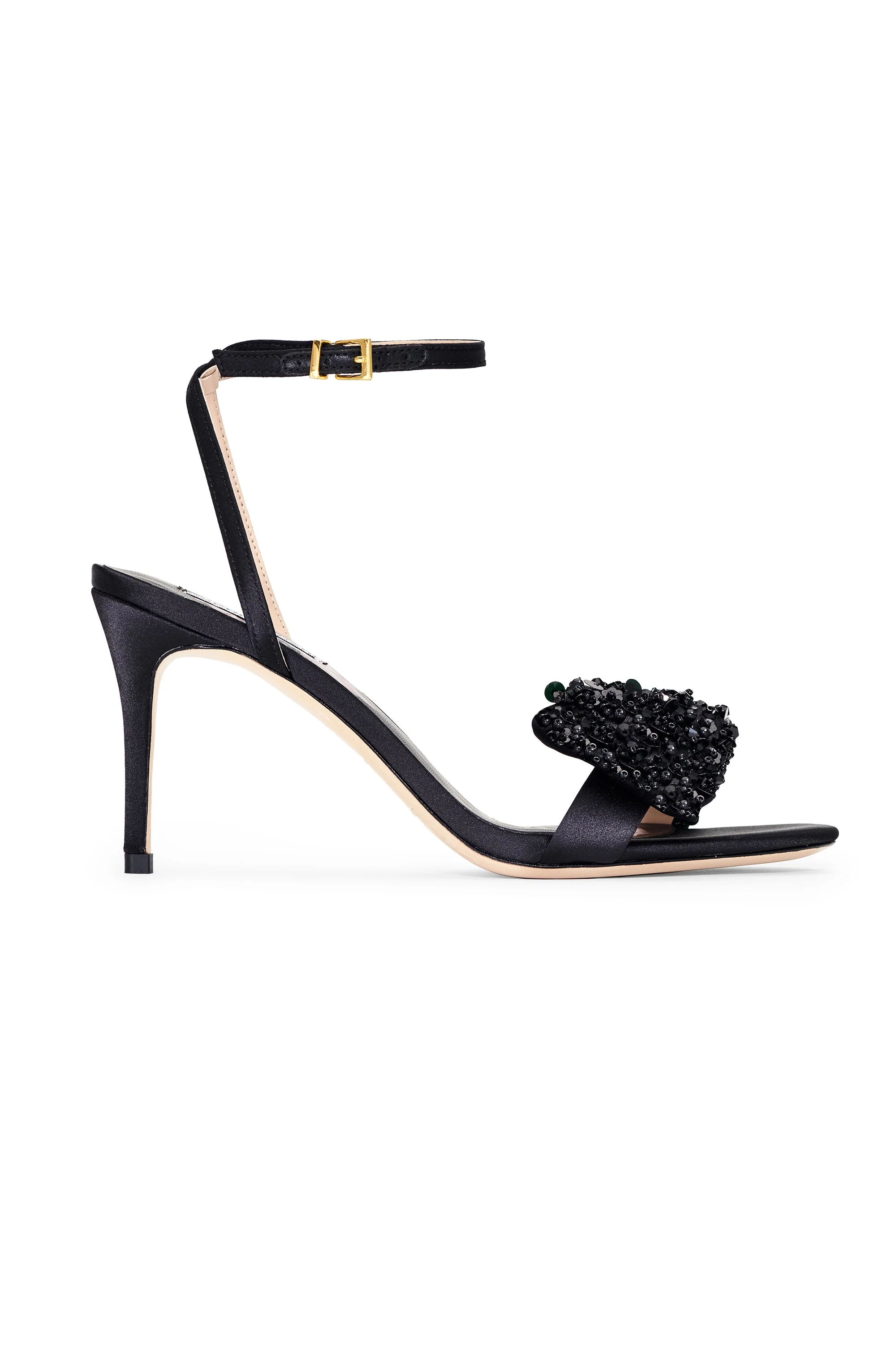 Sachin & Babi Chelsea Embellished Heel Obi-Bow Open Toe in Black - Image 4