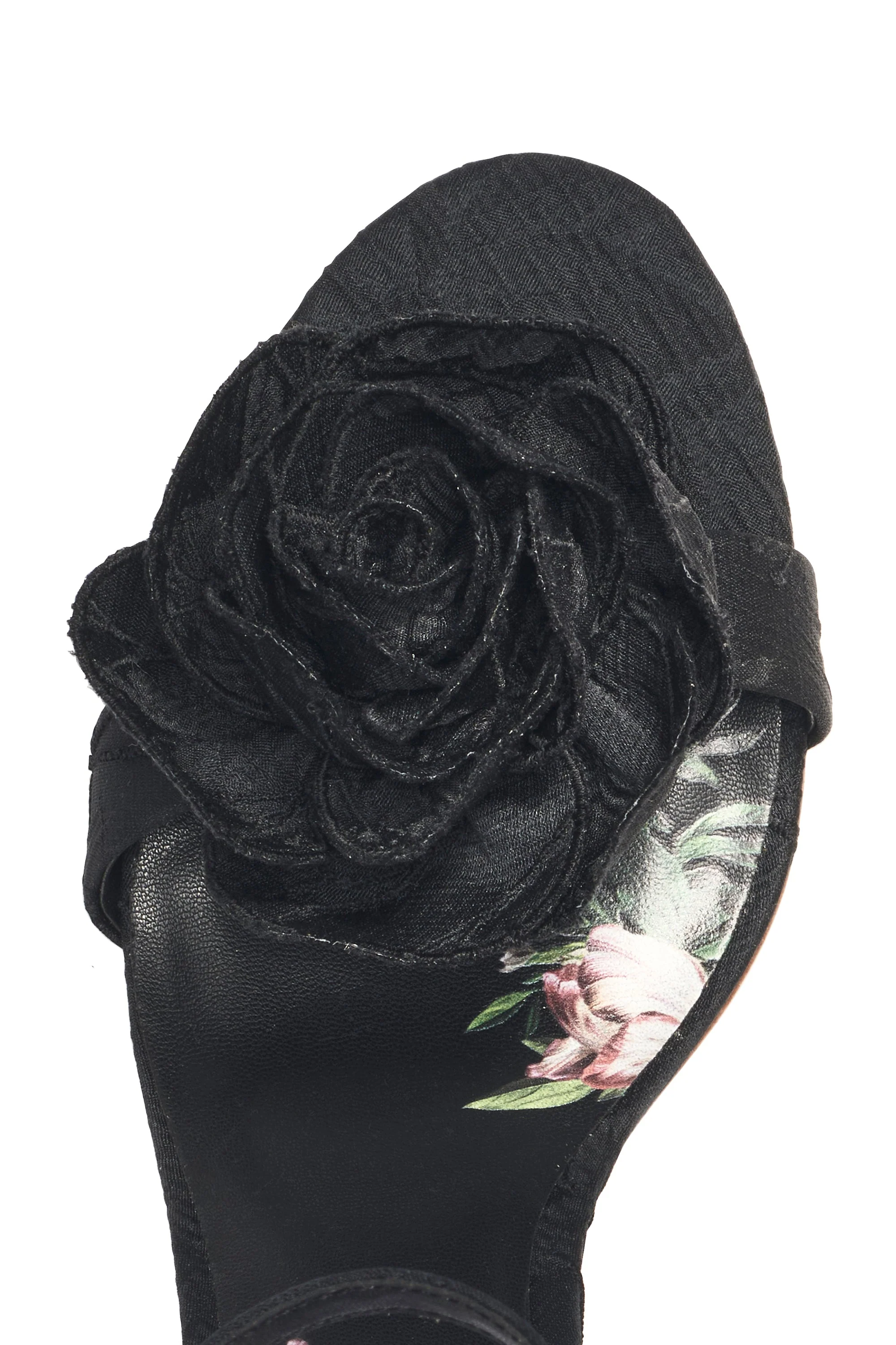 Sachin & Babi Chelsea Heel with Rose Open Toe in Black - Image 2