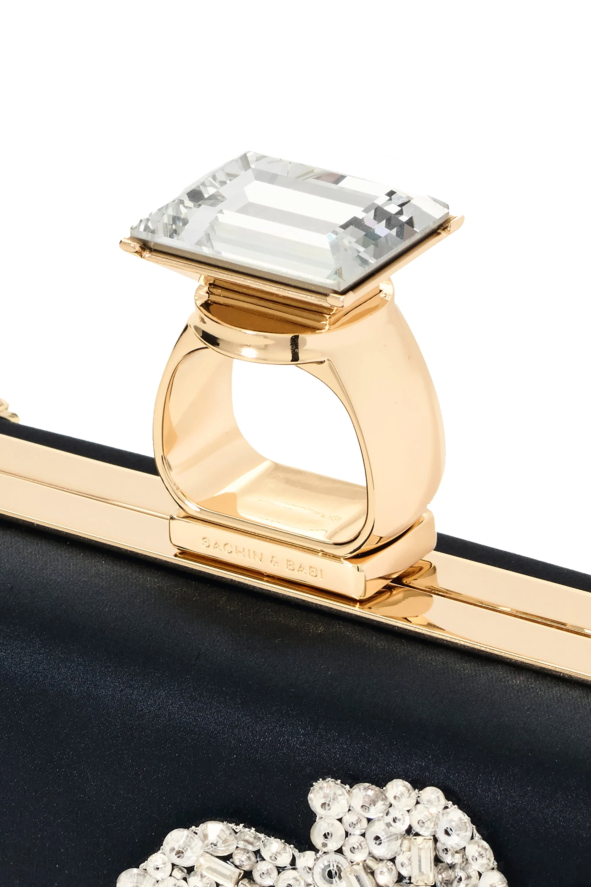 Sachin & Babi On The Rocks Clutch in Black - Image 3
