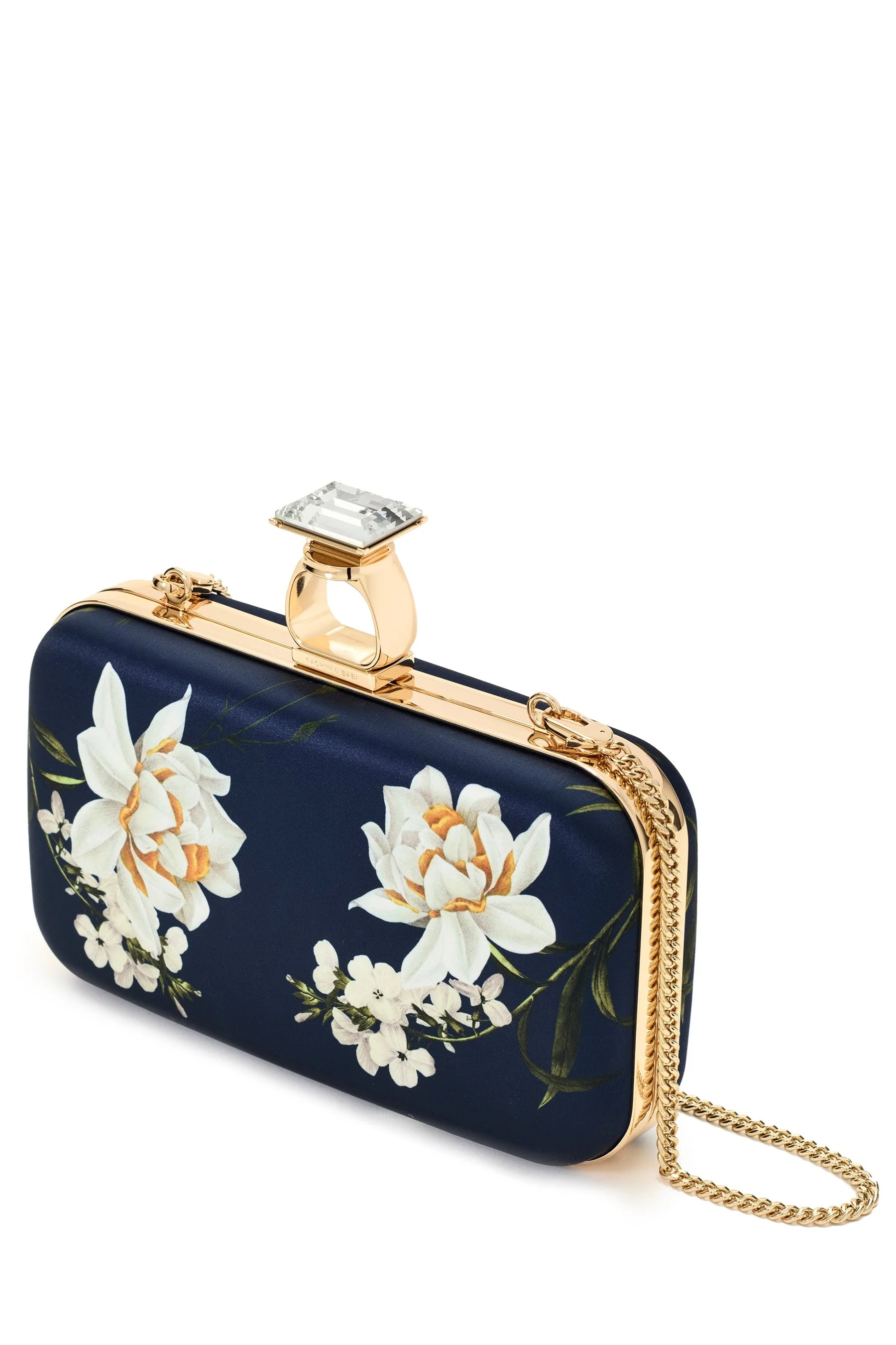 Sachin & Babi On The Rocks Clutch in Navy Narcissus - Image 3