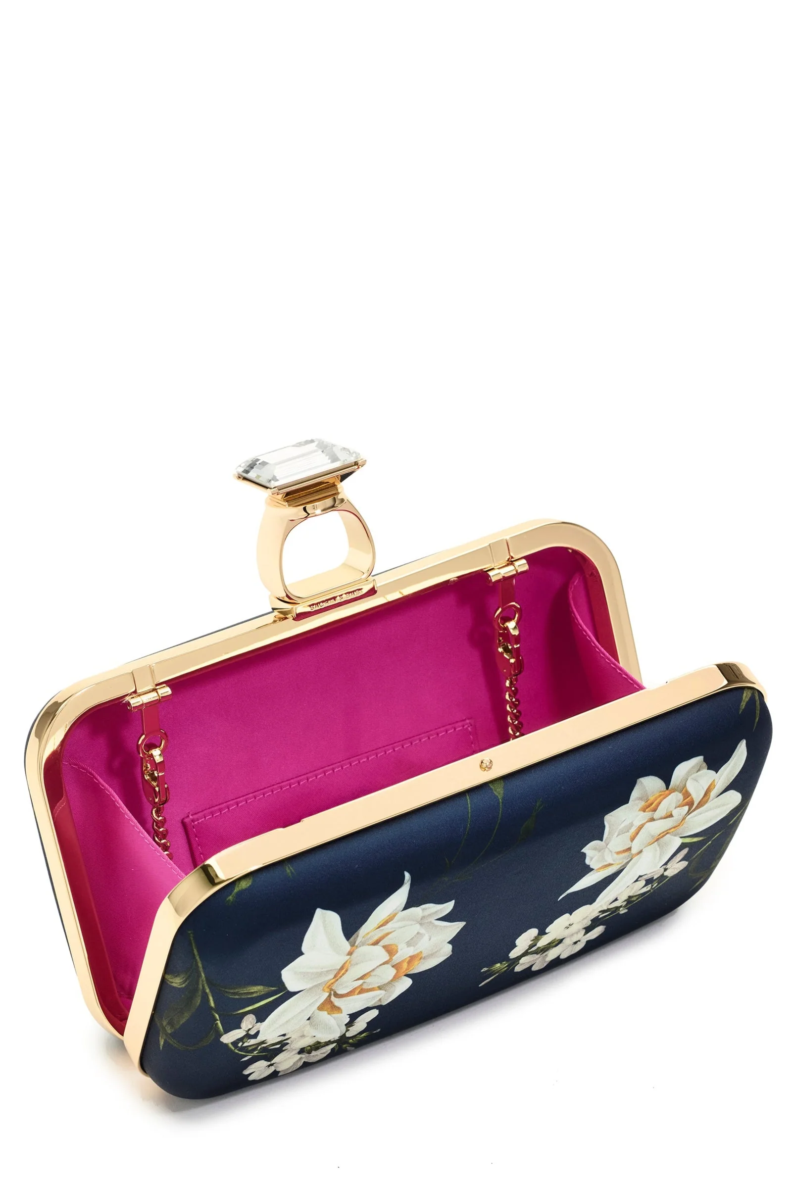 Sachin & Babi On The Rocks Clutch in Navy Narcissus - Image 5