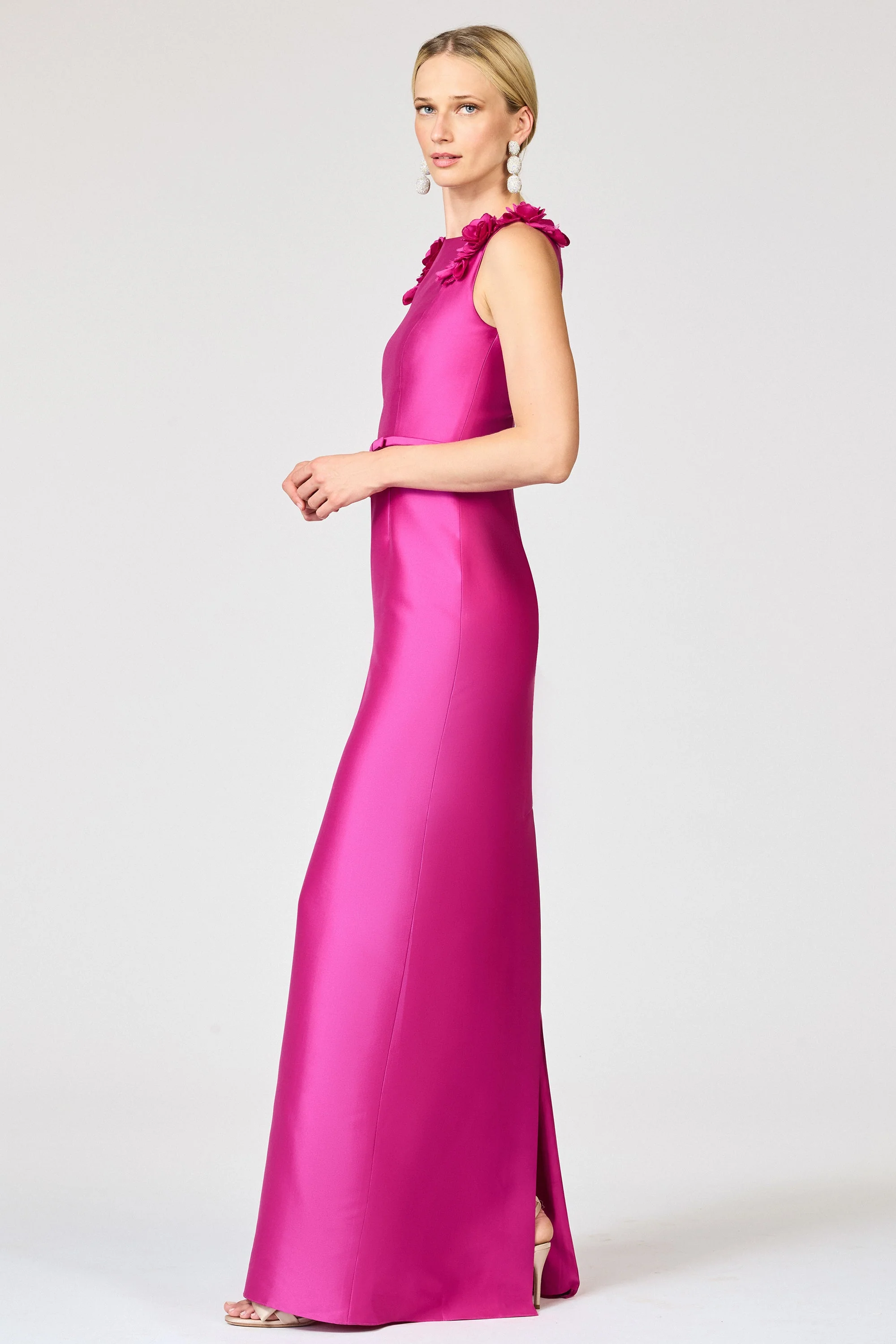 Sachin & Babi Thea Gown in Magenta - Image 4