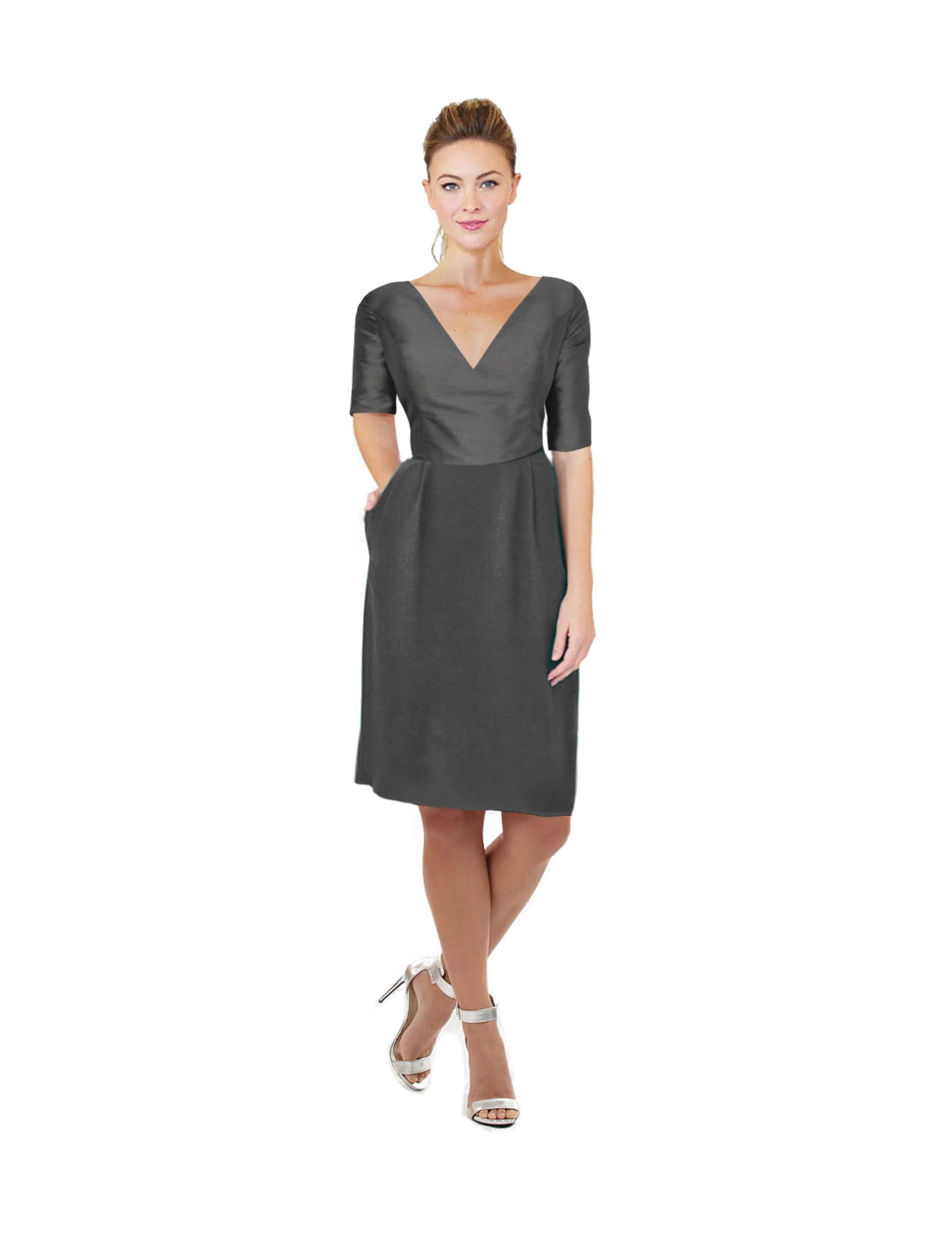 Stella Bodice With Brunch Short Skirt in Shantung