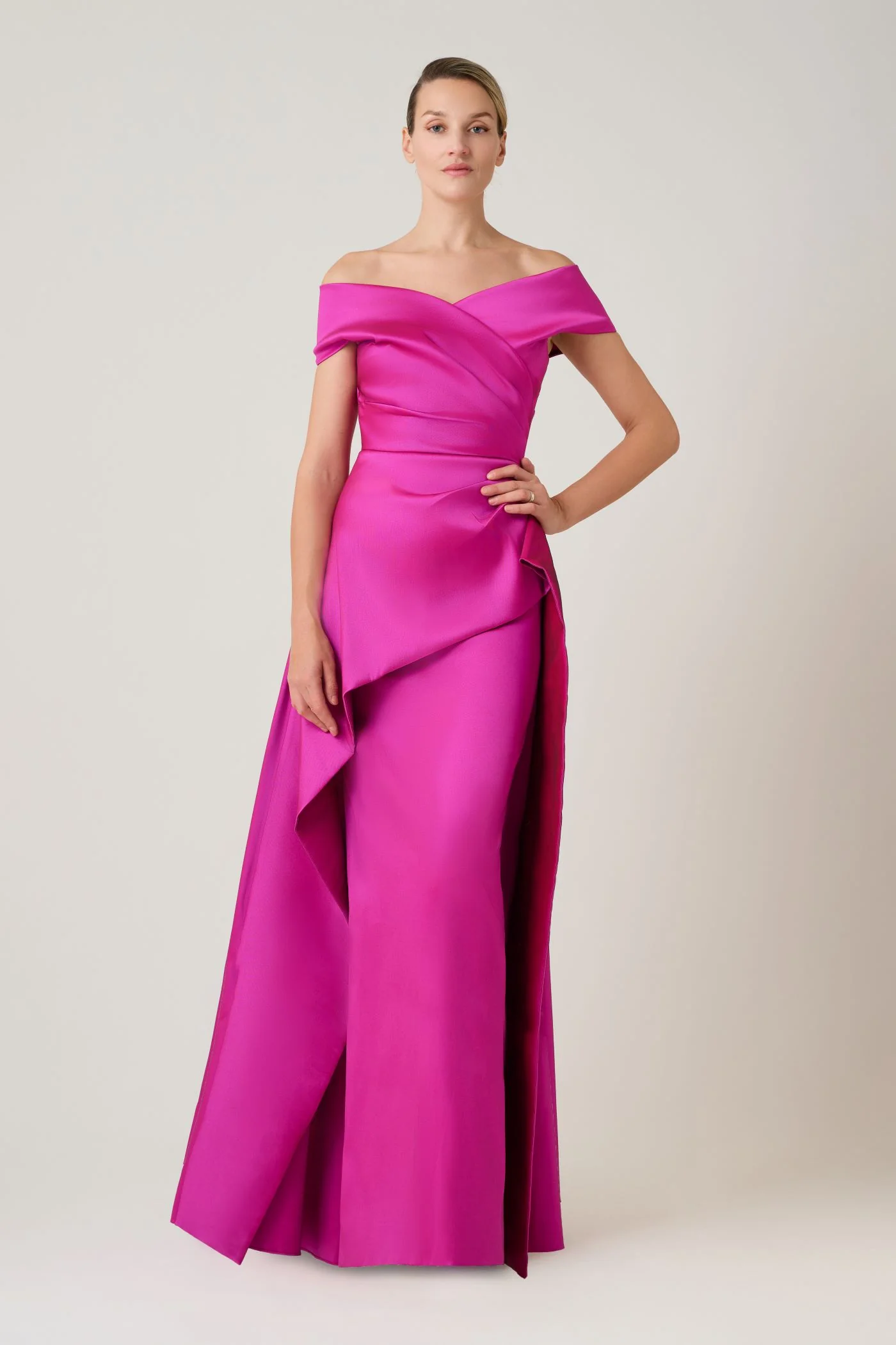Teri Jon Dress 24700 in Fuchsia