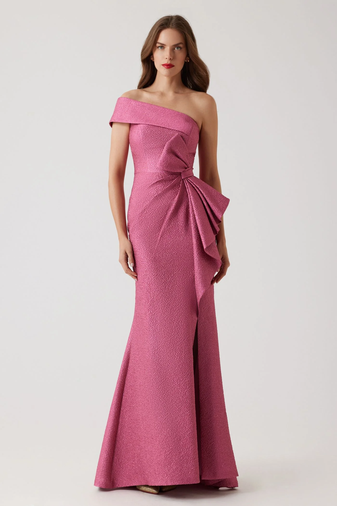 Teri Jon Dress 257024 in Rose Pink