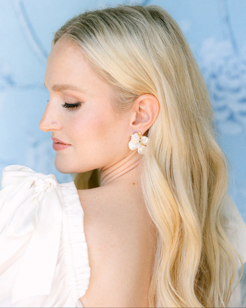 The Alden Earrings in Aquamarine