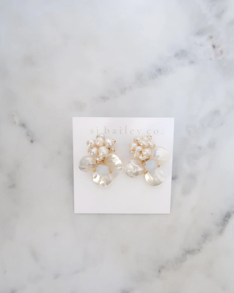 The Alden Earrings in Aquamarine - Image 2