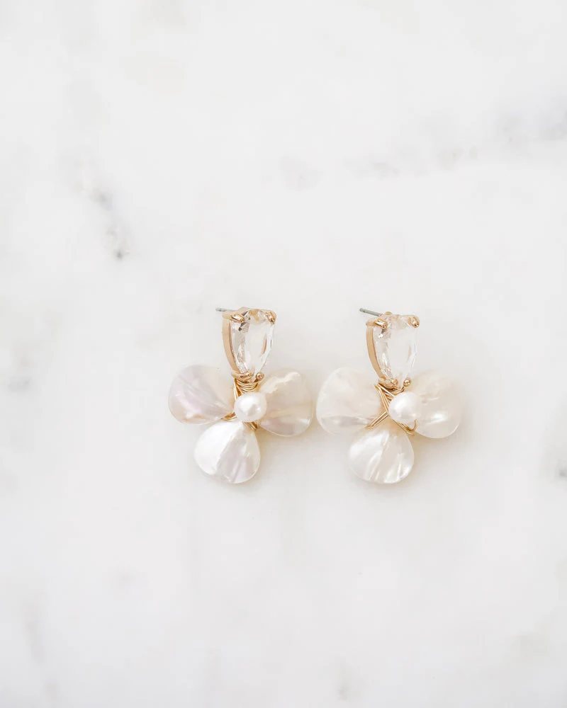 The Annabelle Earrings in Pearl