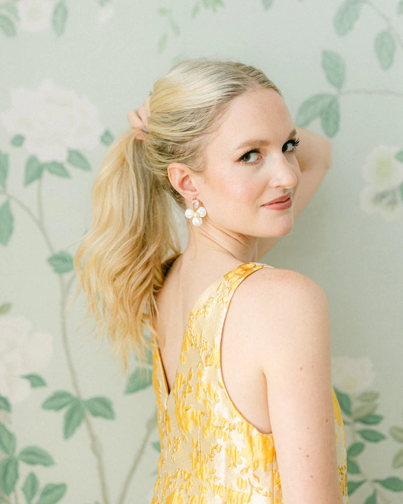 The Annabelle Earrings in Pearl - Image 2