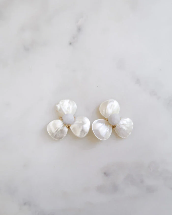 The Georgie Earrings in Aquamarine