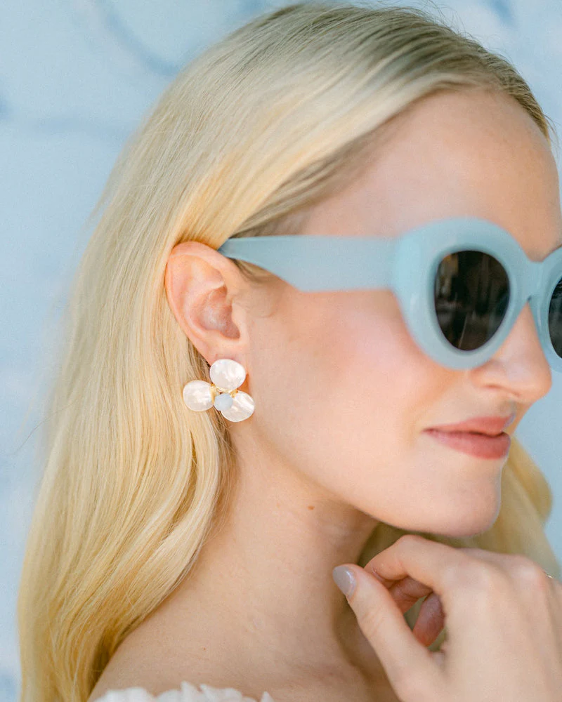 The Georgie Earrings in Aquamarine - Image 2
