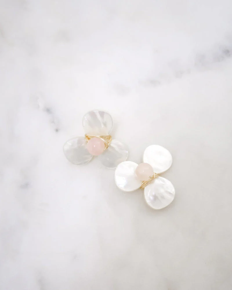 The Georgie Earrings in Pink