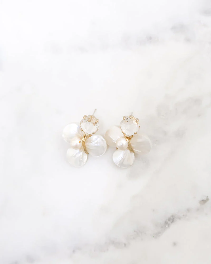 The Loren Earrings in Pearl - Image 2