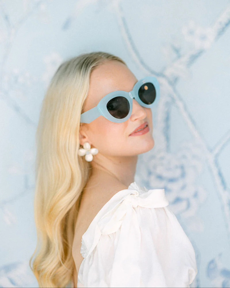 The Windsor Earring in Aquamarine