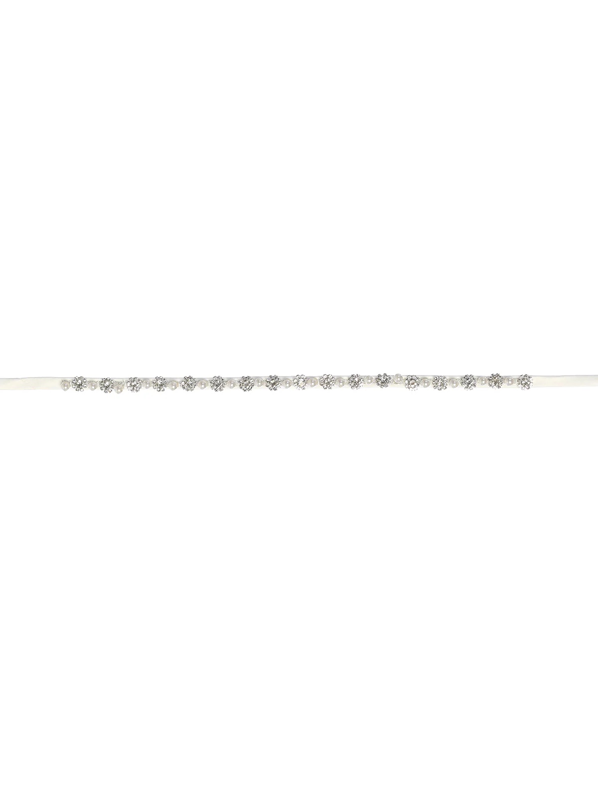 Tip Top Kids Daisy Rhinestone and Pearl Sash