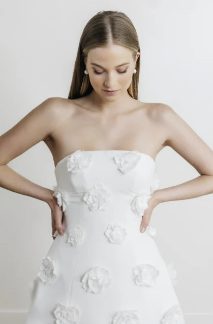 By Watters Little White Dress Corsage 39500 - Image 3
