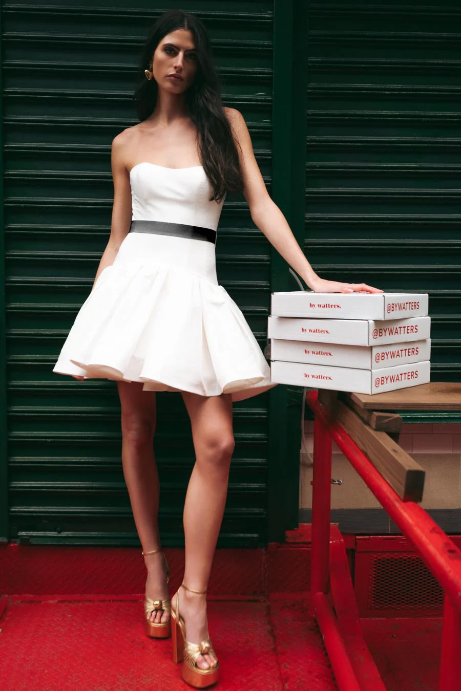 By Watters Little White Dress Leoni 39323 - Image 5