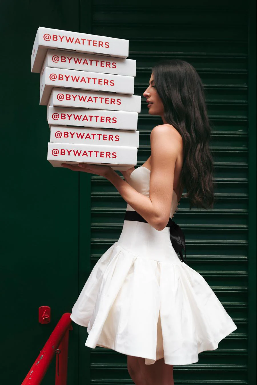By Watters Little White Dress Leoni 39323 - Image 6