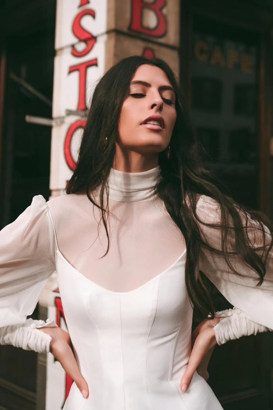 By Watters Little White Dress Marci 39701 - Image 11