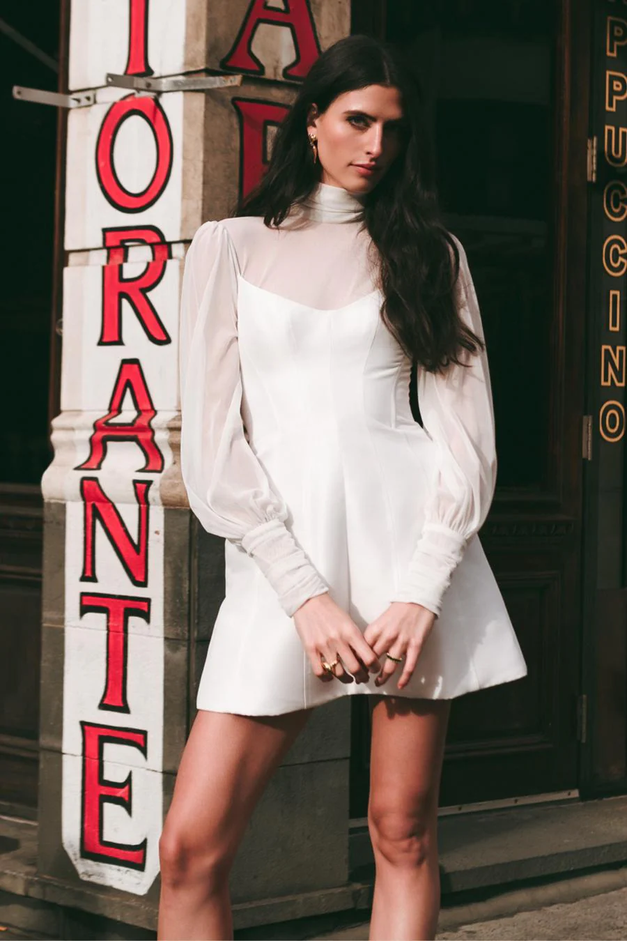 By Watters Little White Dress Marci 39701 - Image 12