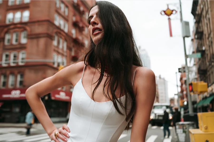 By Watters Little White Dress Marci 39701 - Image 9