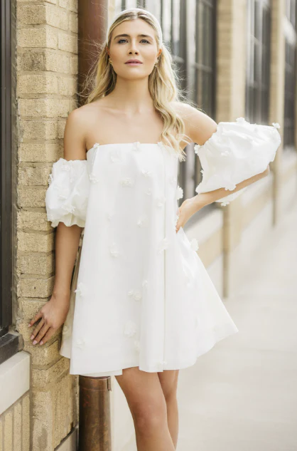 By Watters Little White Dress Posie 39324 - Image 5