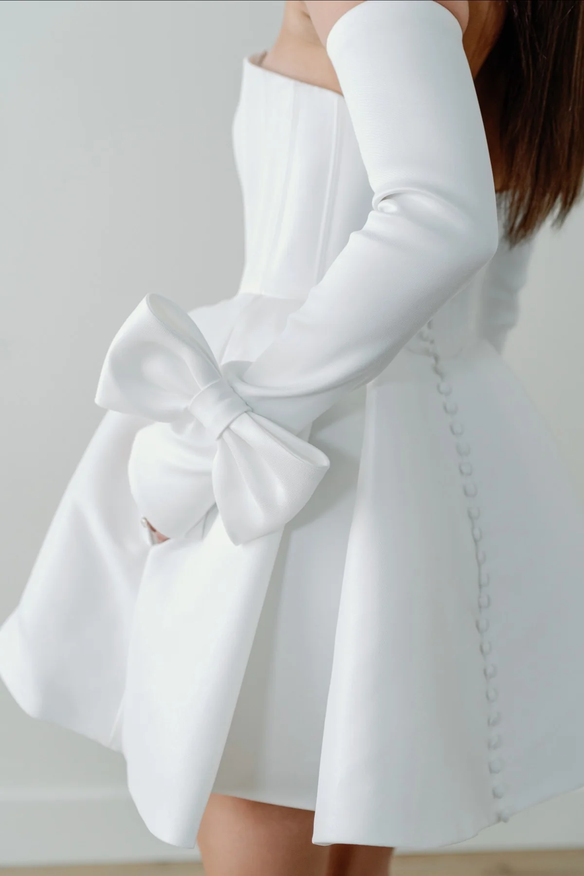By Watters Little White Dress Style Epic 38301 - Image 4