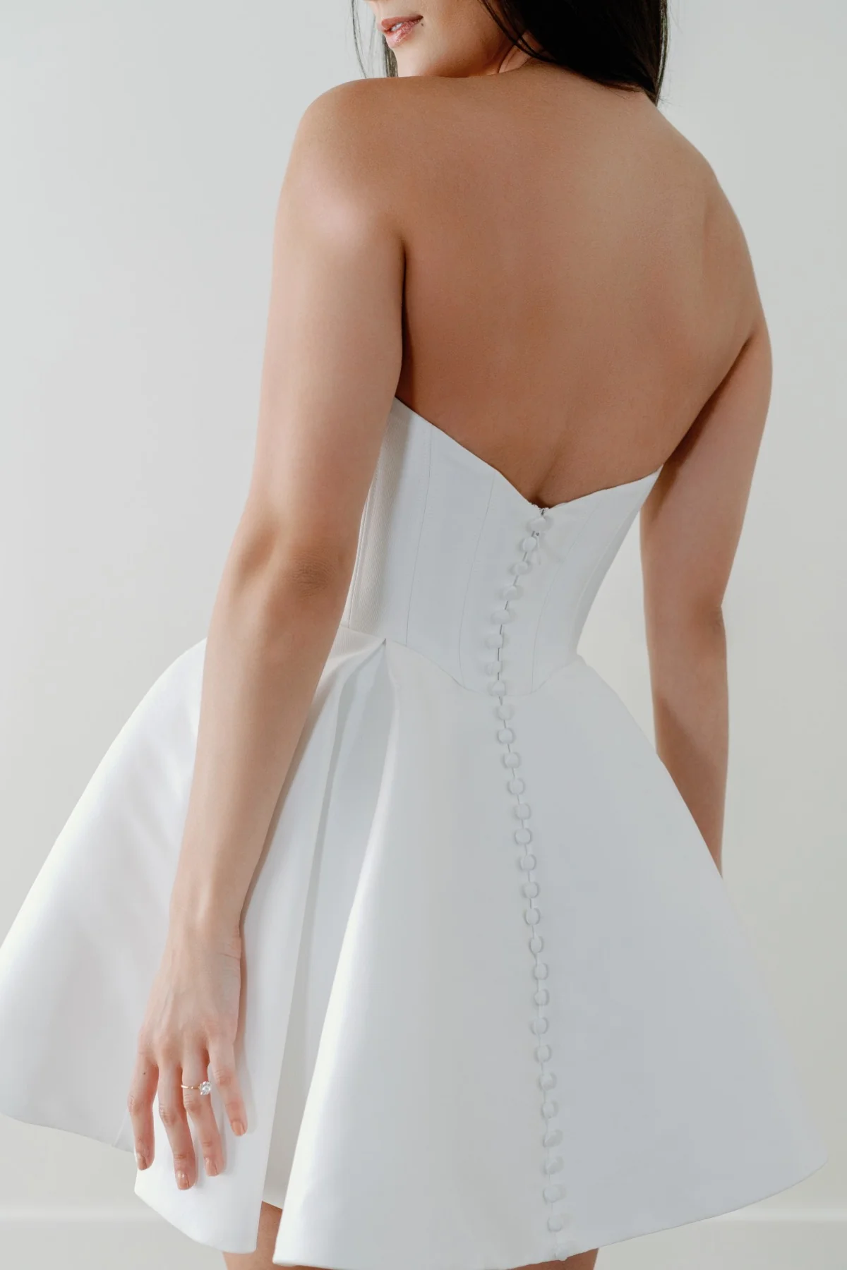 By Watters Little White Dress Style Epic 38301 - Image 6