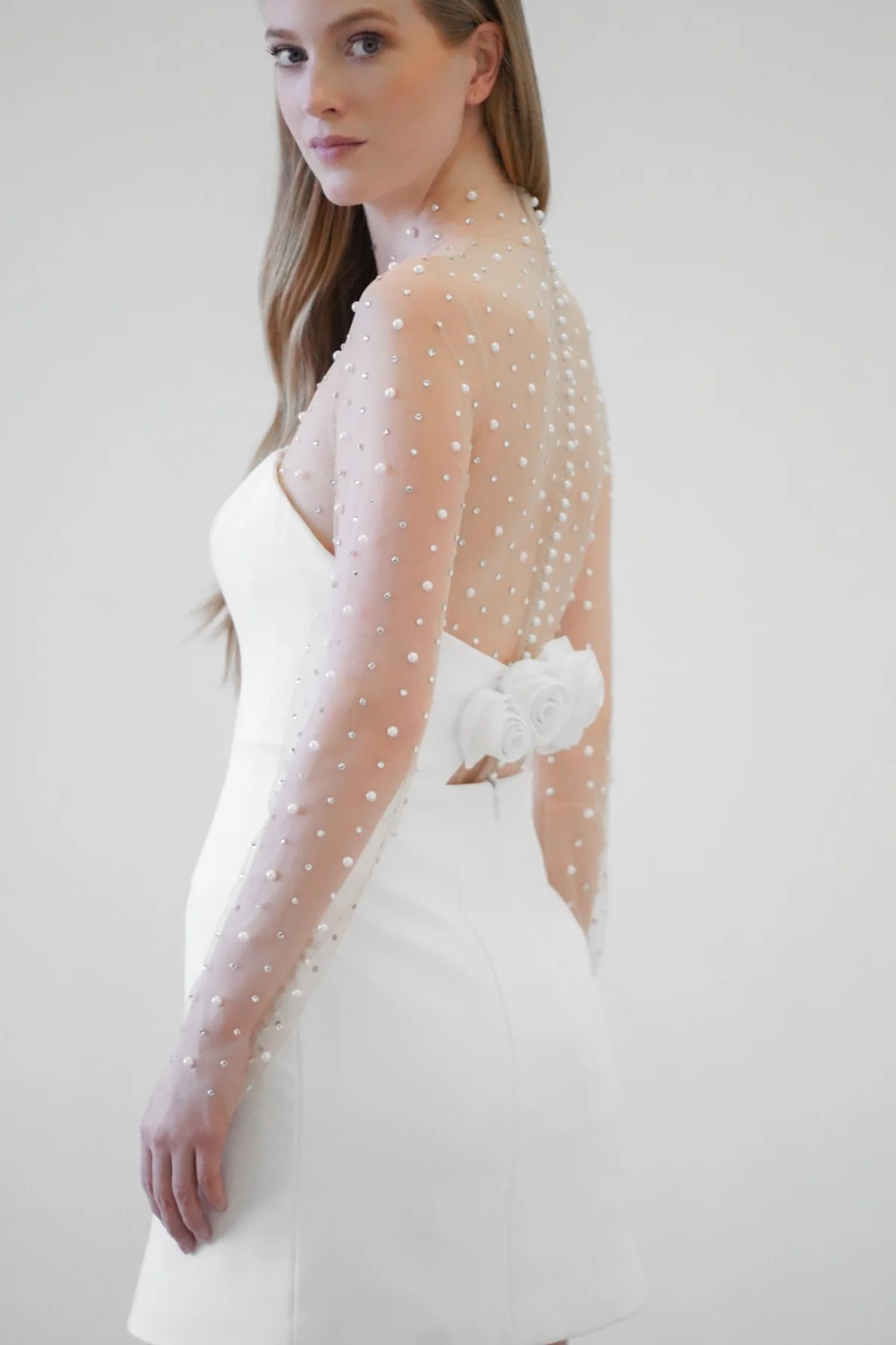 By Watters Rosehip Beaded Bodysuit 37328 - Image 4