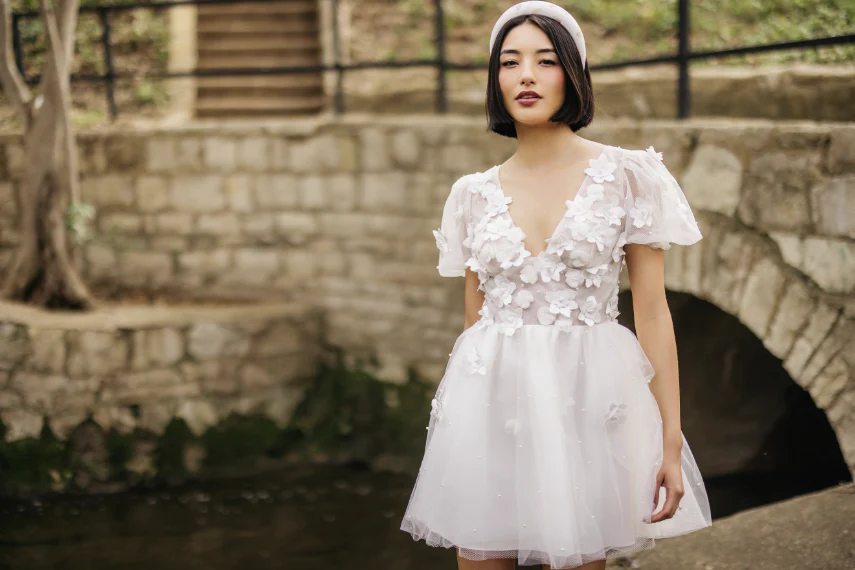By Watters Little White Dress Tulip 39702 - Image 6